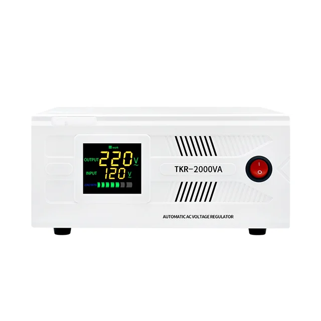 

TKR-2000VA 105V~270V Single-phase Muti-select Power Control Model Upgrade Version Smart Chip Low-voltage Regulator/stabilizer