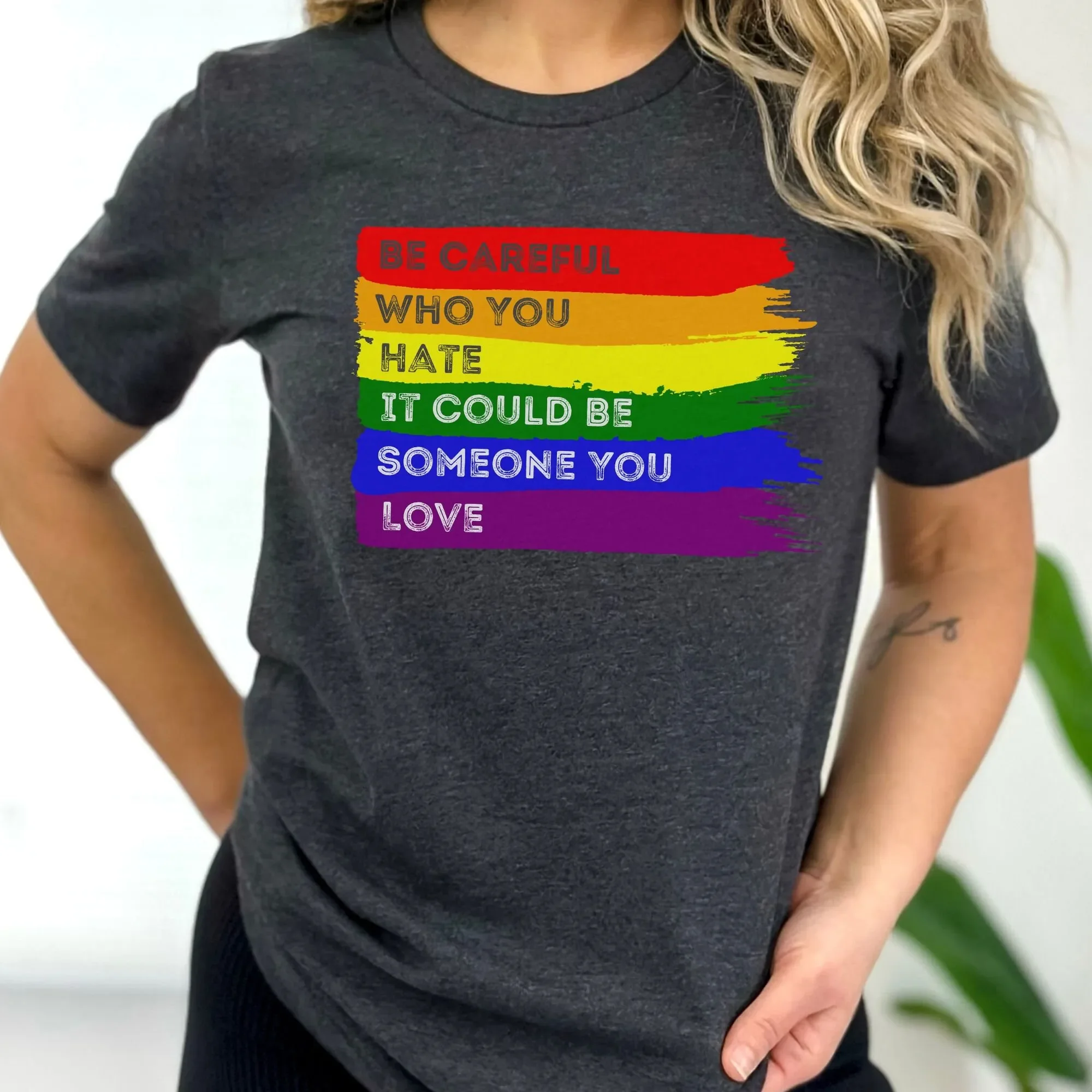 Lgbtq Ally T Shirt Love Is Support Trans Pride For Social Justice