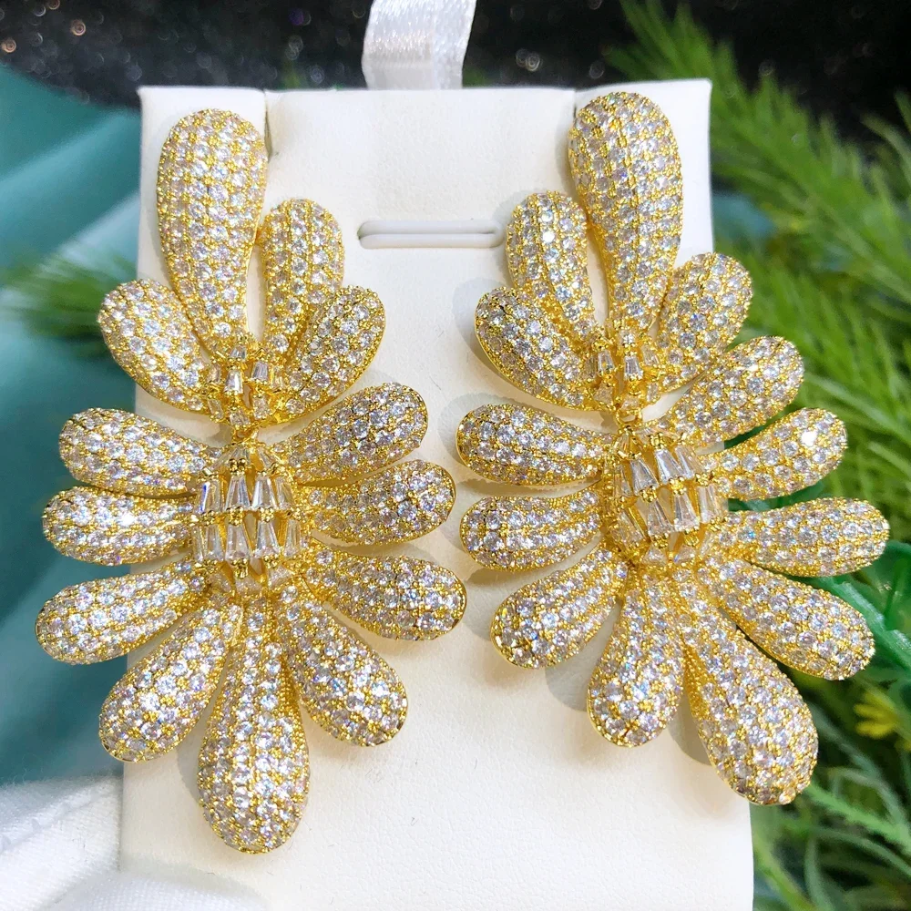 

Soramoore Luxury Original Big Dangle Earrings for Women Fashion Wedding Party Jewelry Ladies Daily Trendy Accessories Hot Sale