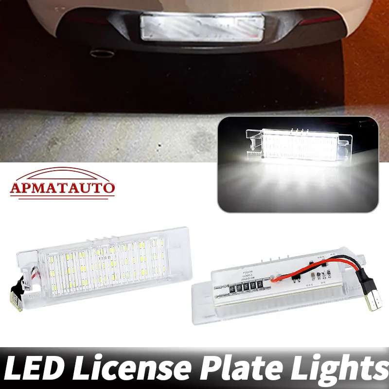 2PCS 68247166AA Led License Number Plate Light White Canbus Error Free For Jeep Renegade 2014 2015 2016 2017 2018 2019 2020 2021