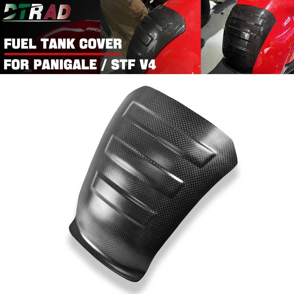 

For DUCATI Panigale V4 V4S V4R 2018-2021 Streetfighter V4/S 2020-2022 Carbon Fiber Fuel Tank Cover Protection Motorcycle Fairing