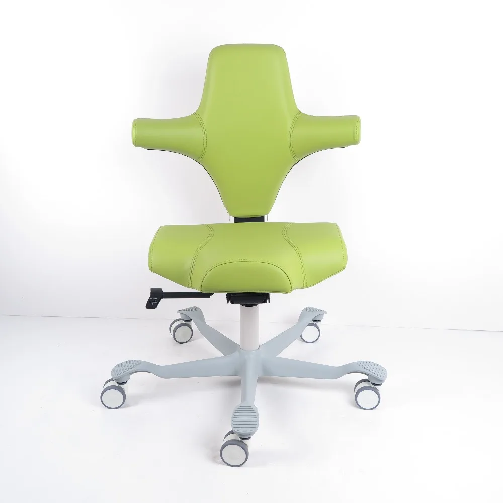 Ergonomic Adjustable Modern Lift Swivel Office Chair for Dentist Laboratory School Hospital Dental Saddle Stool Furniture