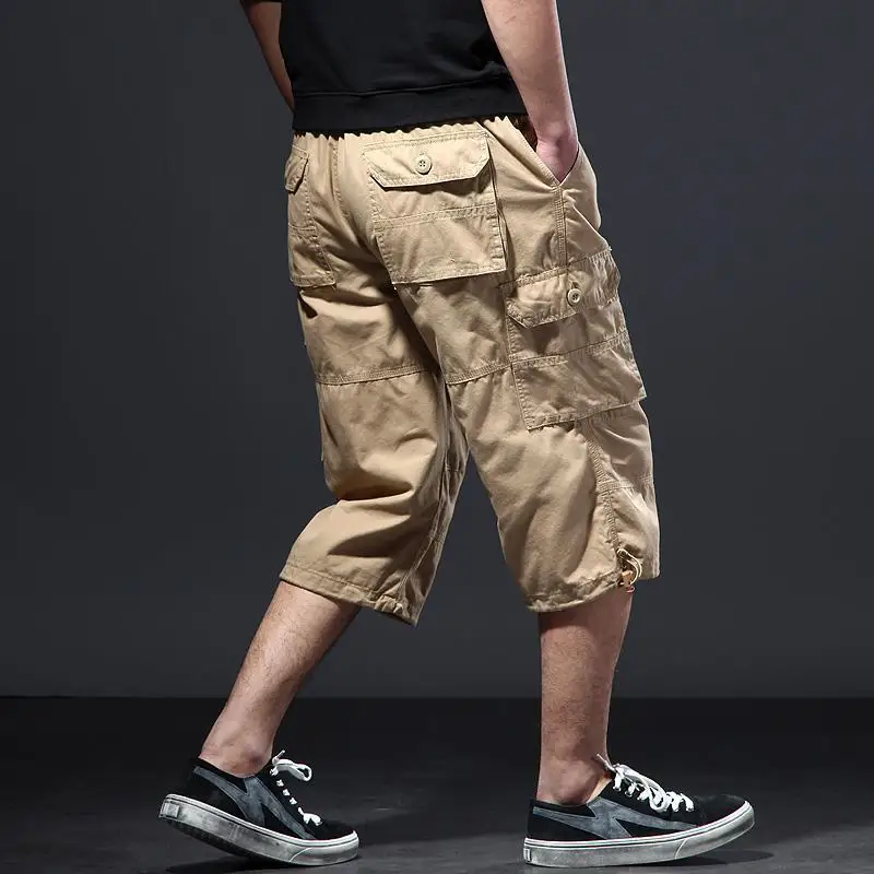 Cotton Invisible Open-Seat Pants Outdoor Sex Driver Fast Pants Men's Summer Casual Shorts Loose Sports Cargo Shorts Pants Men