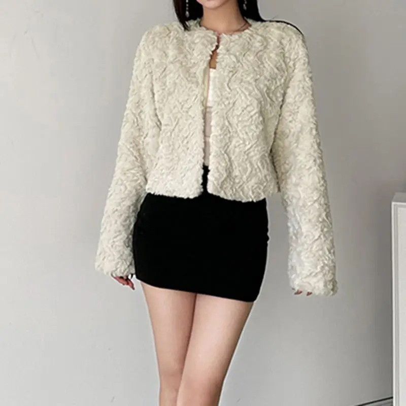 Coat High Quality Mao Mao Women'S Short French Noble Temperament Loose Thin Warm Cardigan In Autumn And Winter