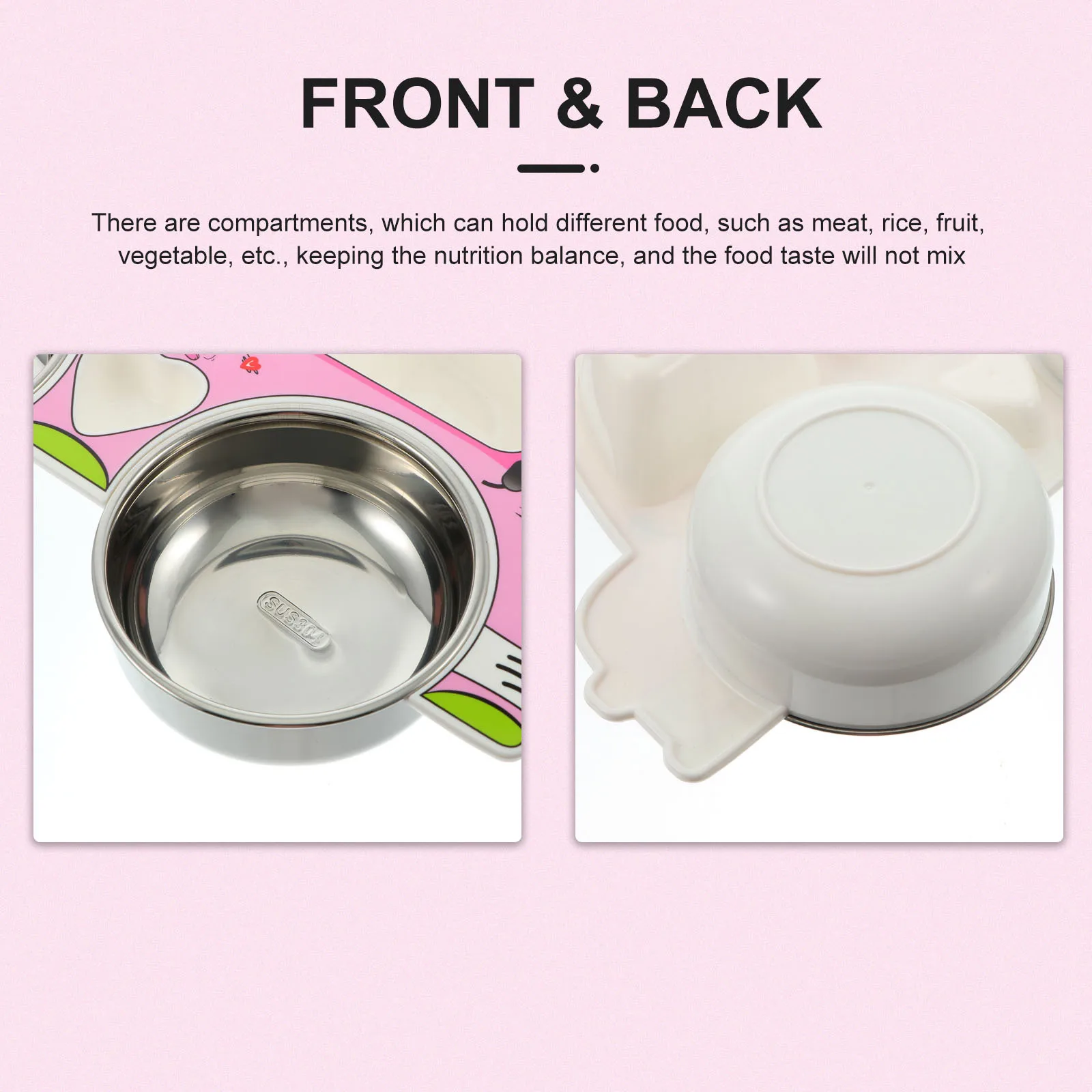 

1Pcs Baby Food Plate Cartoon Car Design Durable Plastic Stainless Material Non Slip Washable Kids Meal Dish Baby Dinner Plate