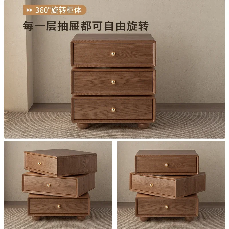 Wood Bedside Tables Nightstands Bedroom Luxury Storage Cabinet Nightstands Italian Design Home Furniture Table De Chevet LLNS