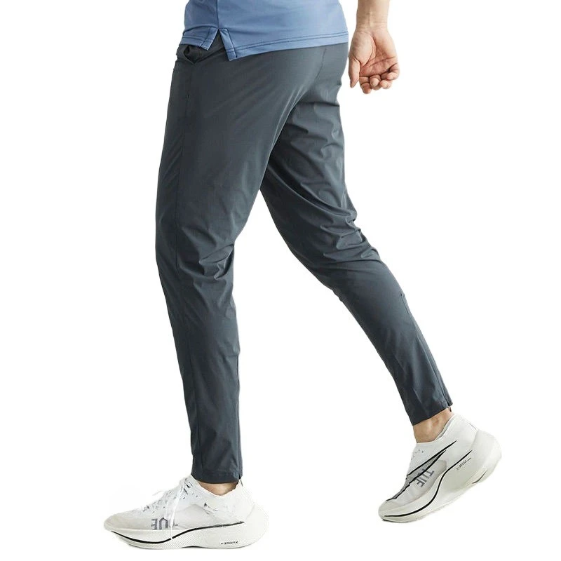 Sport Pants Men Tight-leg Running Fitness Summer Ice Silk Thin Small-leg Long Pants Training Fashionable Individual Comfortable