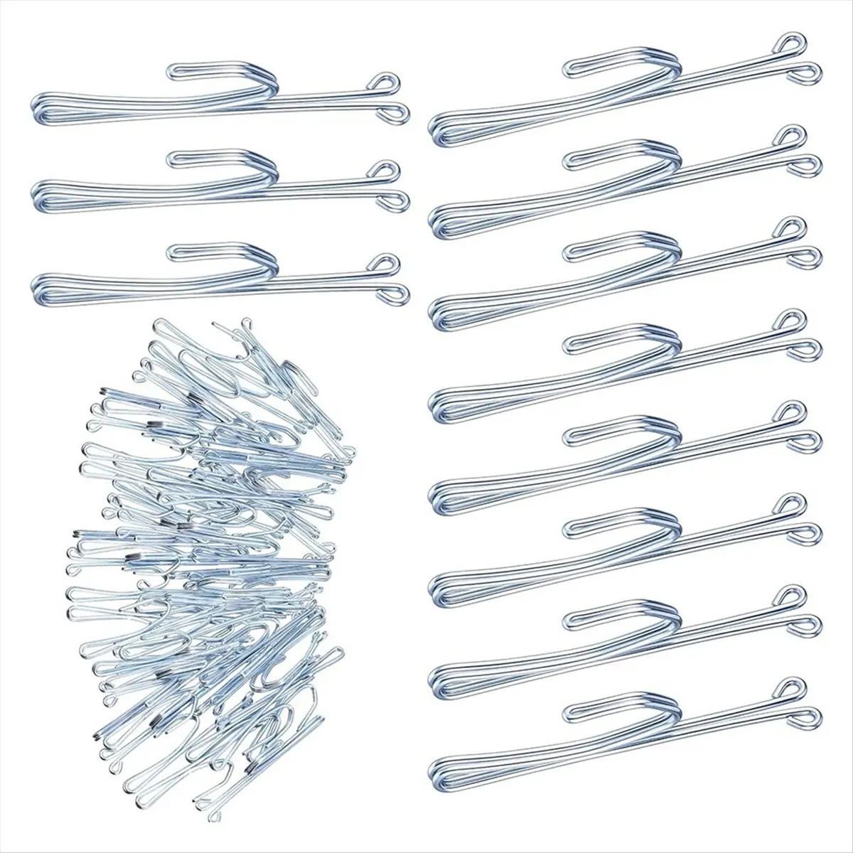 

НОВЫЙ! 80 шт. металлические крючки для драпировок - металлические крючки для штор, крючки для штор из нержавеющей стали, дверные вешалки для штор