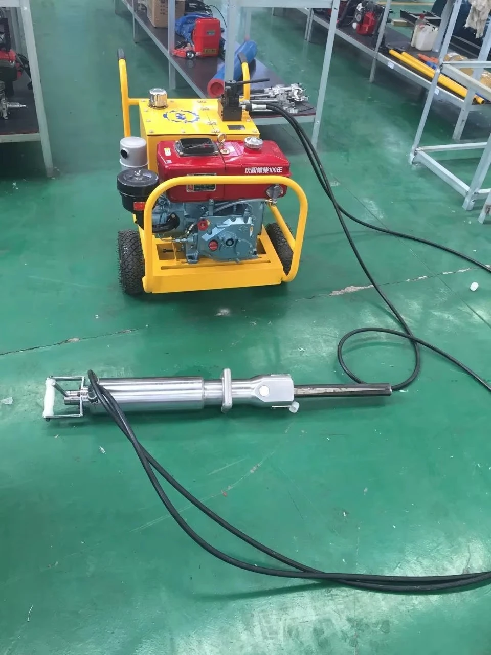 Rock Drilling Splitter Machine 45mm Electric Engine Rock Stone Splitting Machine