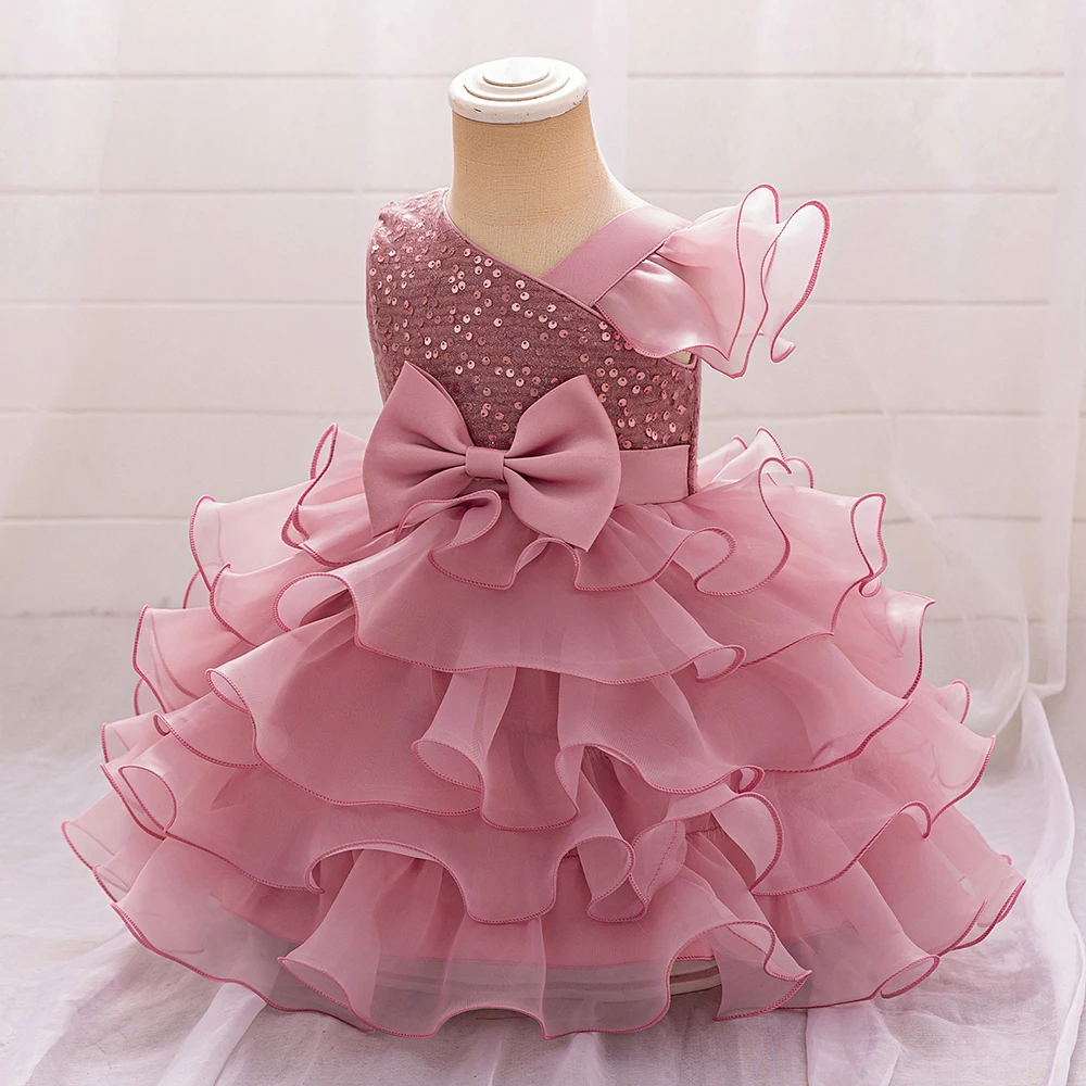 Newborn Fisrt 1 Year Birthday Dress For Baby Girl Clothes Sequin Princess Tutu Dress Girls Dresses Baptism Party Gown 0-2 Year