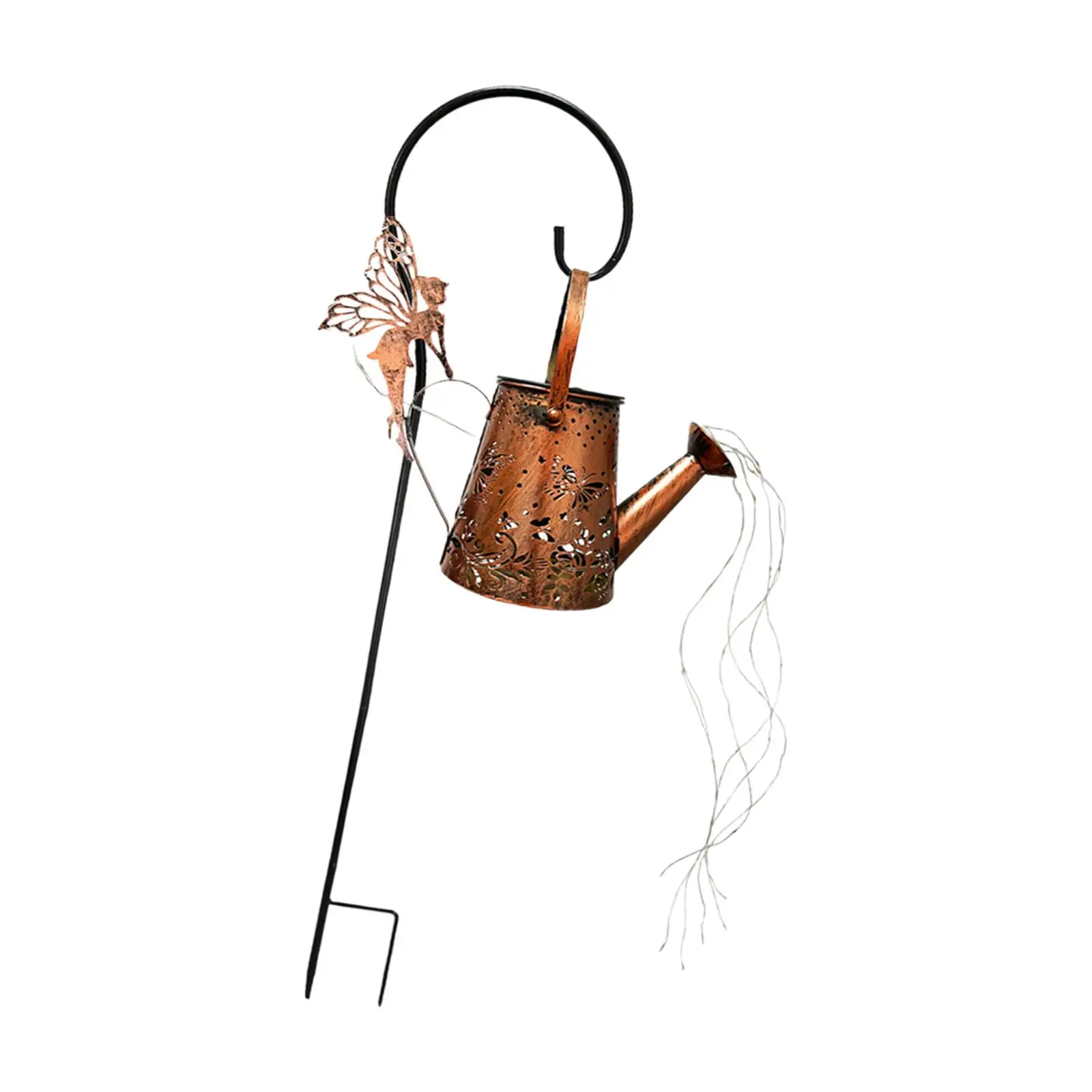 Solar Watering Kettle Lamp, Stake Light, Luz de paisagem para pátio, quintal, jardim