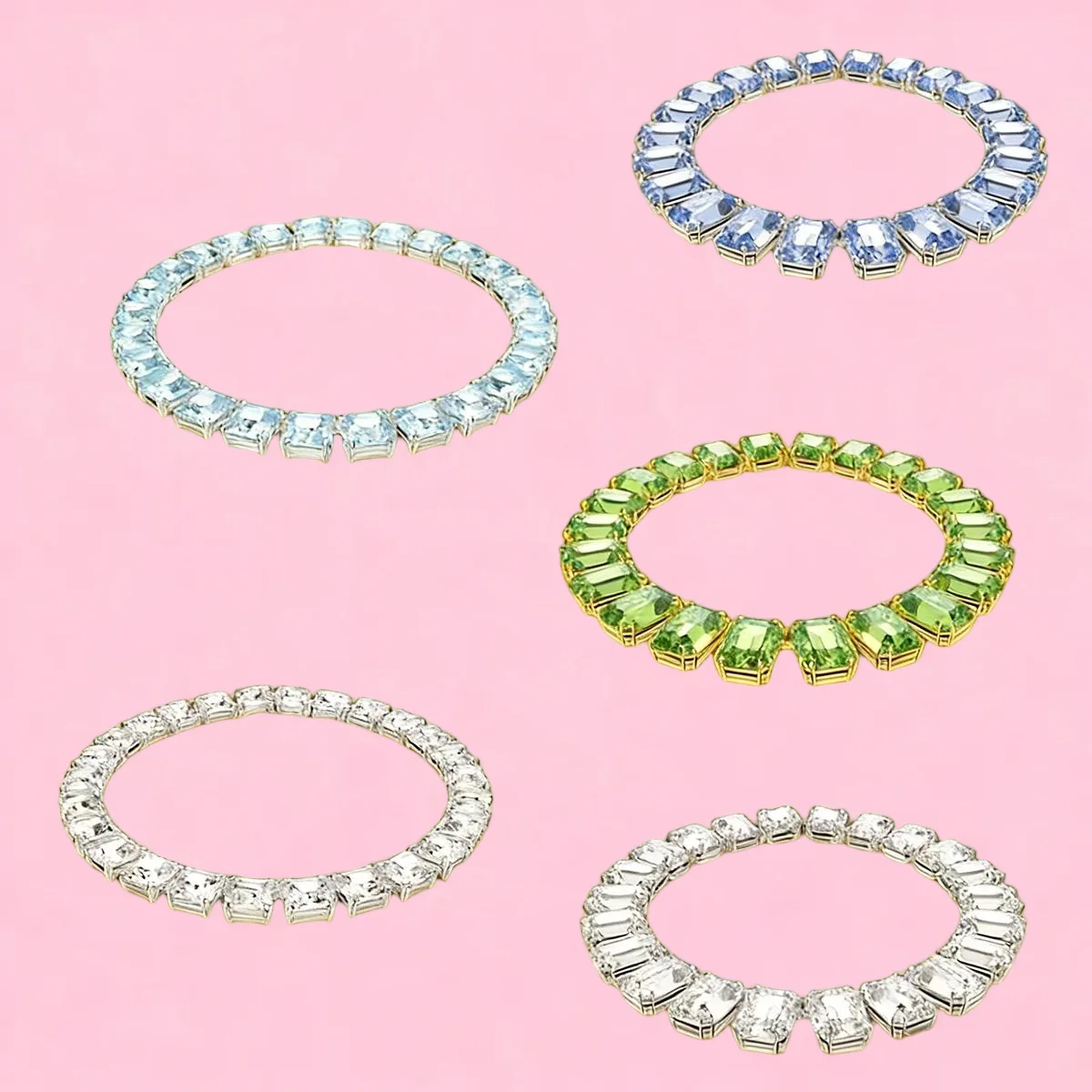 

2026 New Texture Zircon Matrix Necklace Simple, Elegant, Fashionable and Versatile, Suitable for Party and Banquet Dressing