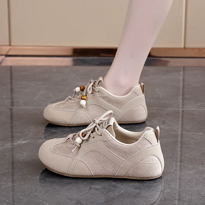 Women Shoes German Training New Fashionable and Comfortable Retro Flat Bottom Forrest Gump Casual Sports Dad Shoes
