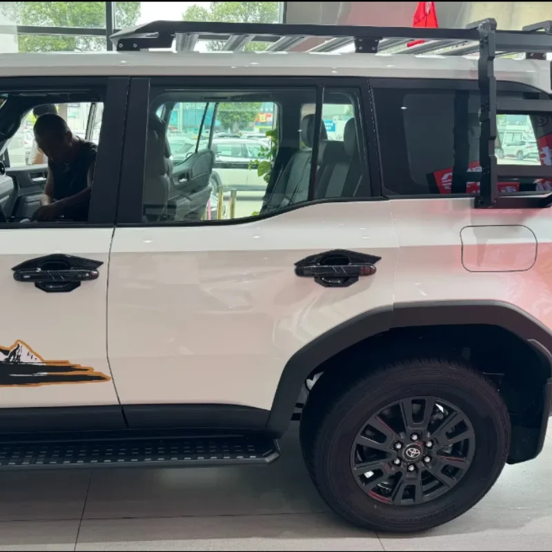 

For Toyota Land Cruiser 250 Prado LC250 2024 2025 Side Door Handles Cover & Door Handles Bowl Cup Decor Cover Trim 4pcs
