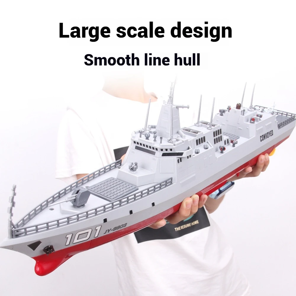 Rc Battleship Oversized Simulation Destroyer Large Navigation Remote-controlled Boat Dual Motor Drive Remote-controlled Boat Toy