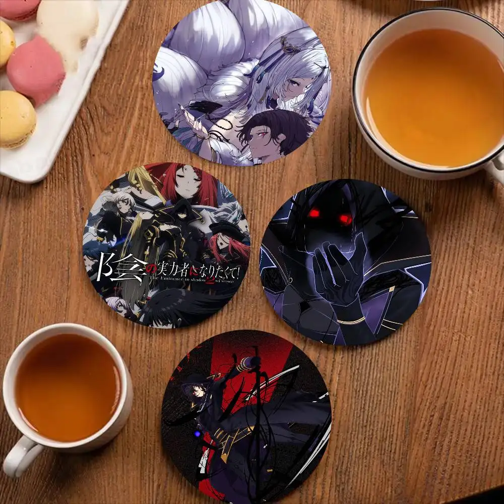 Anime T-The Eminence In Shadow Coaster Non-Slip Heat-Resistant Fun Dining Table Decoration Cafe Restaurant Gifts