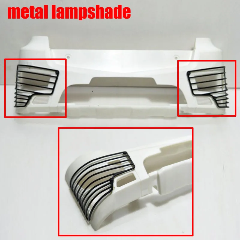 

Metal Lamp Shade Impact Guard Decoration Accessories for 1/14 Tamiya RC Truck Trailer Tipper 56352 3363 Benz Actros DIY Parts