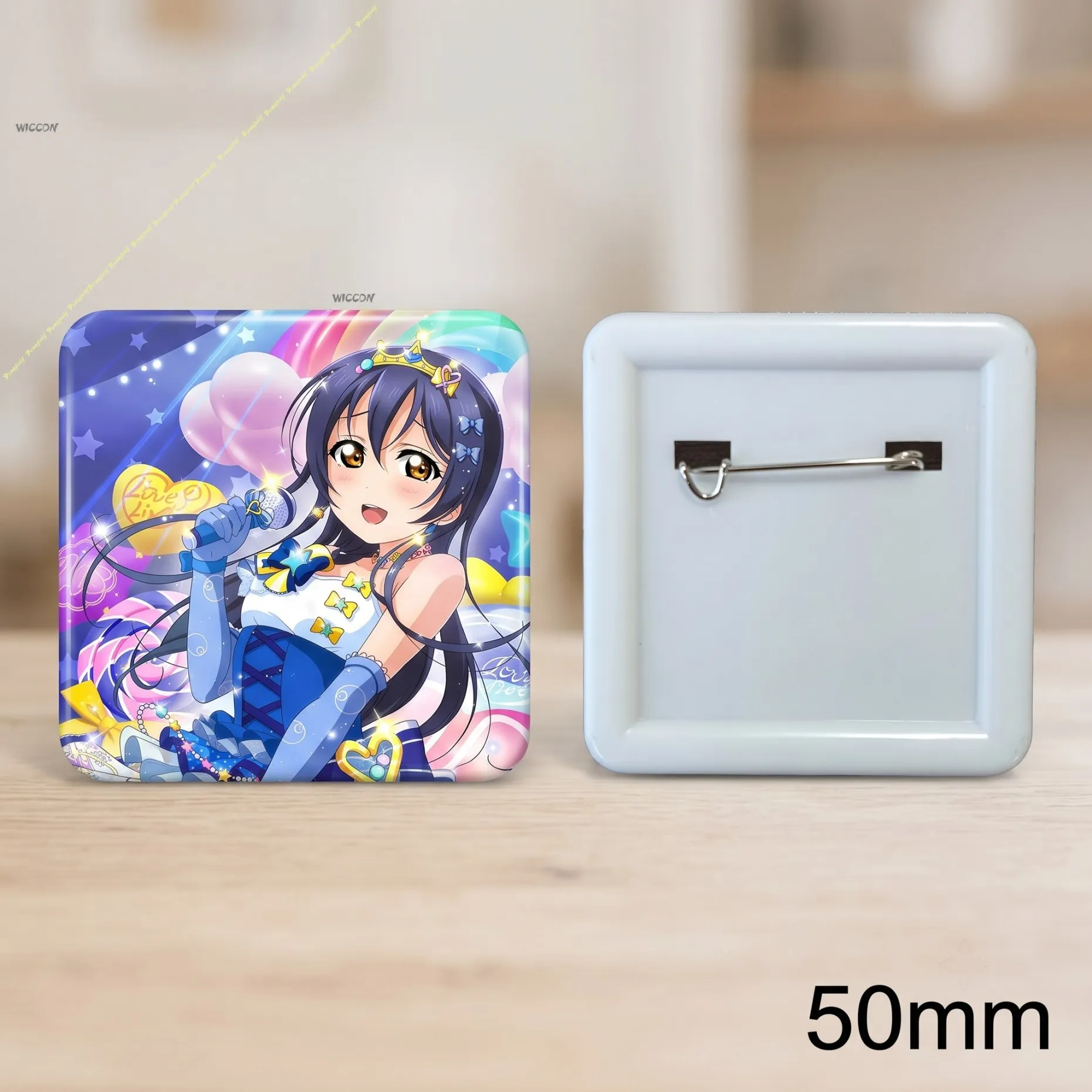 LoveLive! Umi Sonoda Anime Badge Pin, μ's School Idol Project Umi Collectible Sonoda Brooch Gift LoveLive! Umi Sonoda Badge