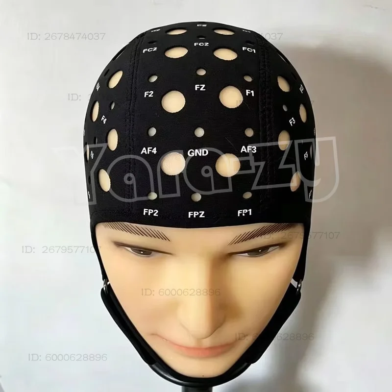 64 Channel EEG Cap Ultra-thin Interlayer Electrode EEG Specific Cap High Precision Brain Signal Monitoring EEG Recording Cap