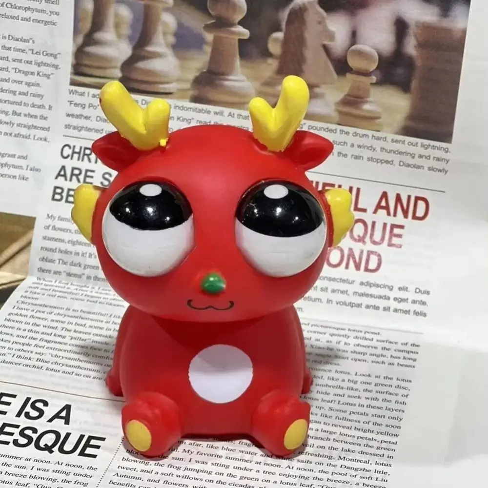 Nowy Mały Smok Duże Oczy Zabawka Antystresowa Brelok Unikalny Śmieszny Ściskany Smoczek Lalka Wydziel Słodki Fidget Toy