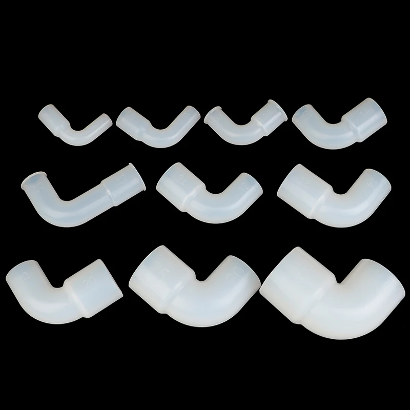 1PC Silicone Elbow Connector Soft Hard Pipe Elastic Right Angle RubberCoupling for Fish Tank Garden Irrigation Variable Diameter