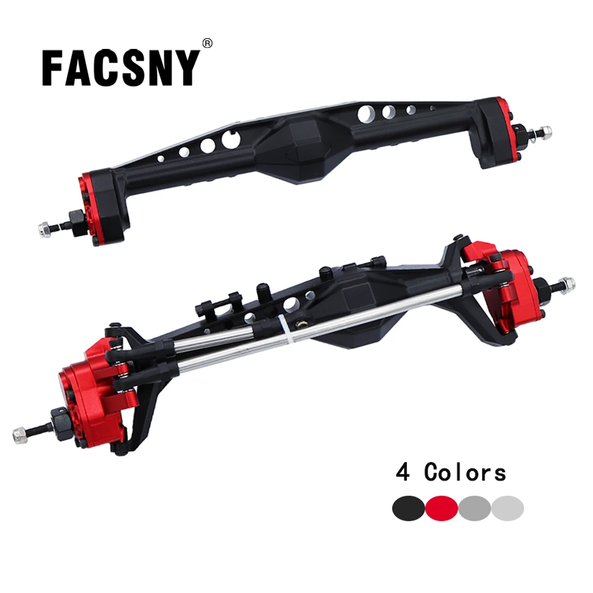 CNC Machined Aluminum Integrated Front Rear Portal Axle Anodized for Axial Capra 1.9 UTB AXI03004 AXI03000T1 T2 Buggy F9 Parts