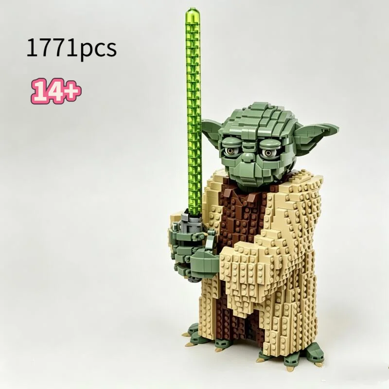 

2026 New 1771pcs Jedi Master YodaDA Model 75255 Building Blocks Lightsaber Space Battle Puzzle Toys For Birthday Festival Gifts