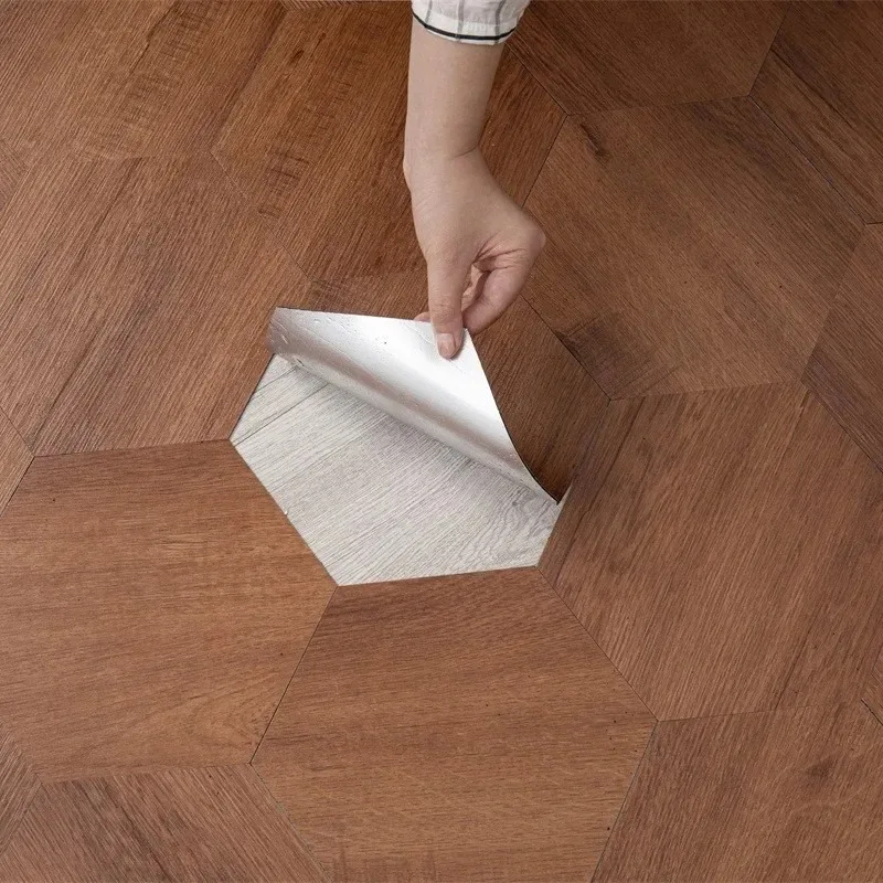 

6pcs Hexagon Wall Decals, Self-Adhesive Home Decor, Waterproof Oilproof Wall Stickers, Creative Room Improvement