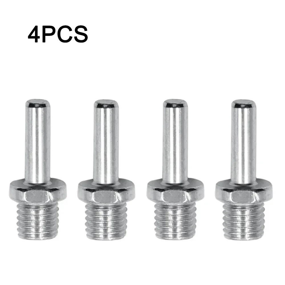 4Pcs Electric Drill Angle Grinder Connecting Rod Screw 14mm Thread Adapter For Auto Car Polish Wax Foam Sponge Pad Polisher