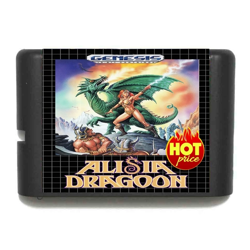 New Arrival Alisia Dragoon 16bit MD Game Card For Sega Mega Drive For Genesis