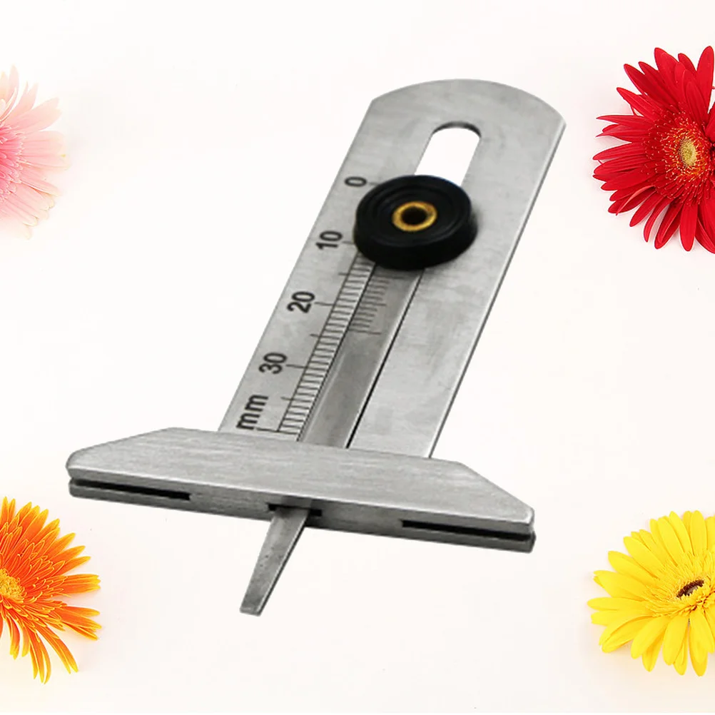 

Tire Tread Depth Gauge 0-30mm Stainless Steel Metal Portable Wear Resistant Easy Read Tyre Depth Meter for Trucks Suv