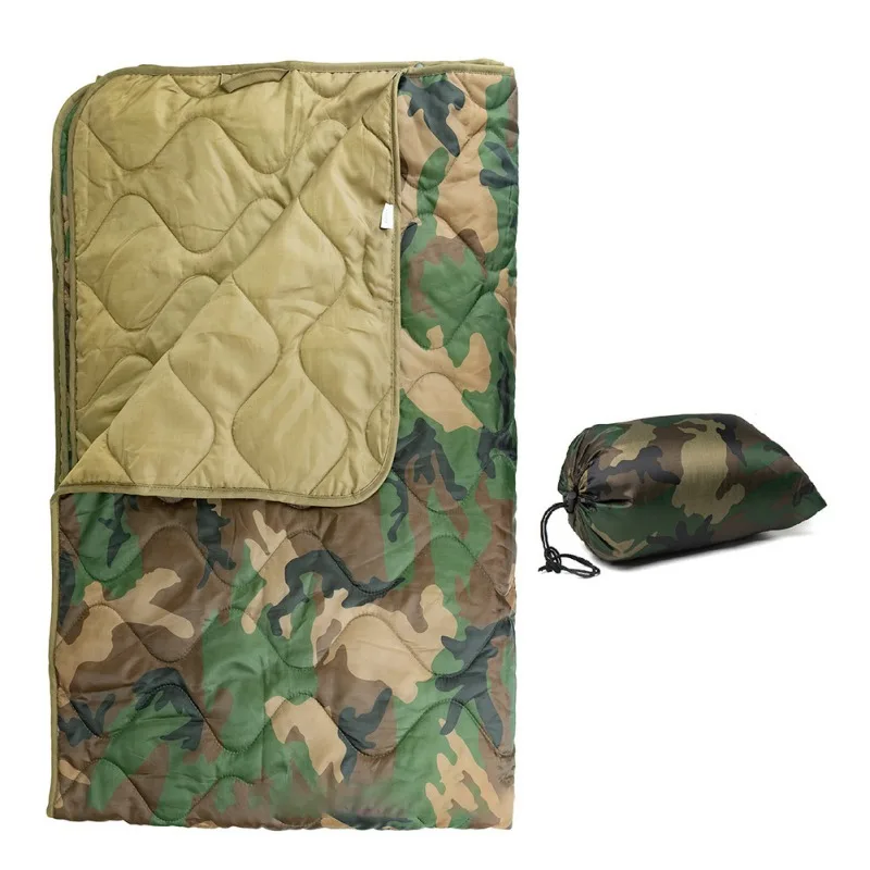 

Portable Keep Warm Camouflage Camping Quilt Portable Camping Mat Ultra Light