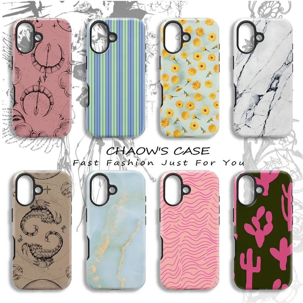 Mint Stripe Phone Case for Samsung Galaxy S20 S23 S24 S25 S26 FE Plus Ultra Edge 4G 5G Luxury Double-layer Cover