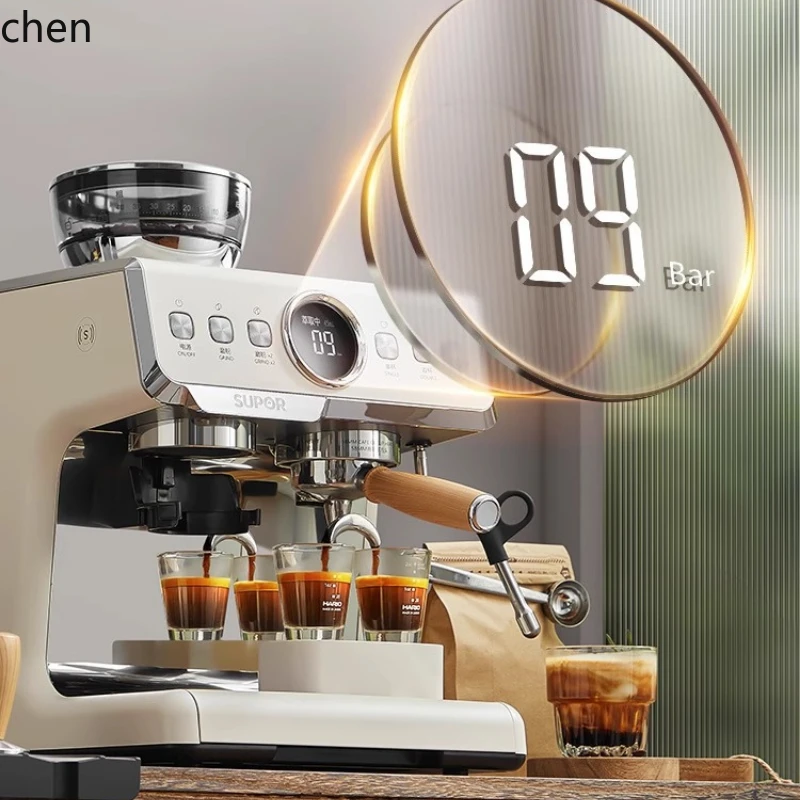 HXL concentrated semi-automatic coffee machine home office small grinding integrated tea bar machine