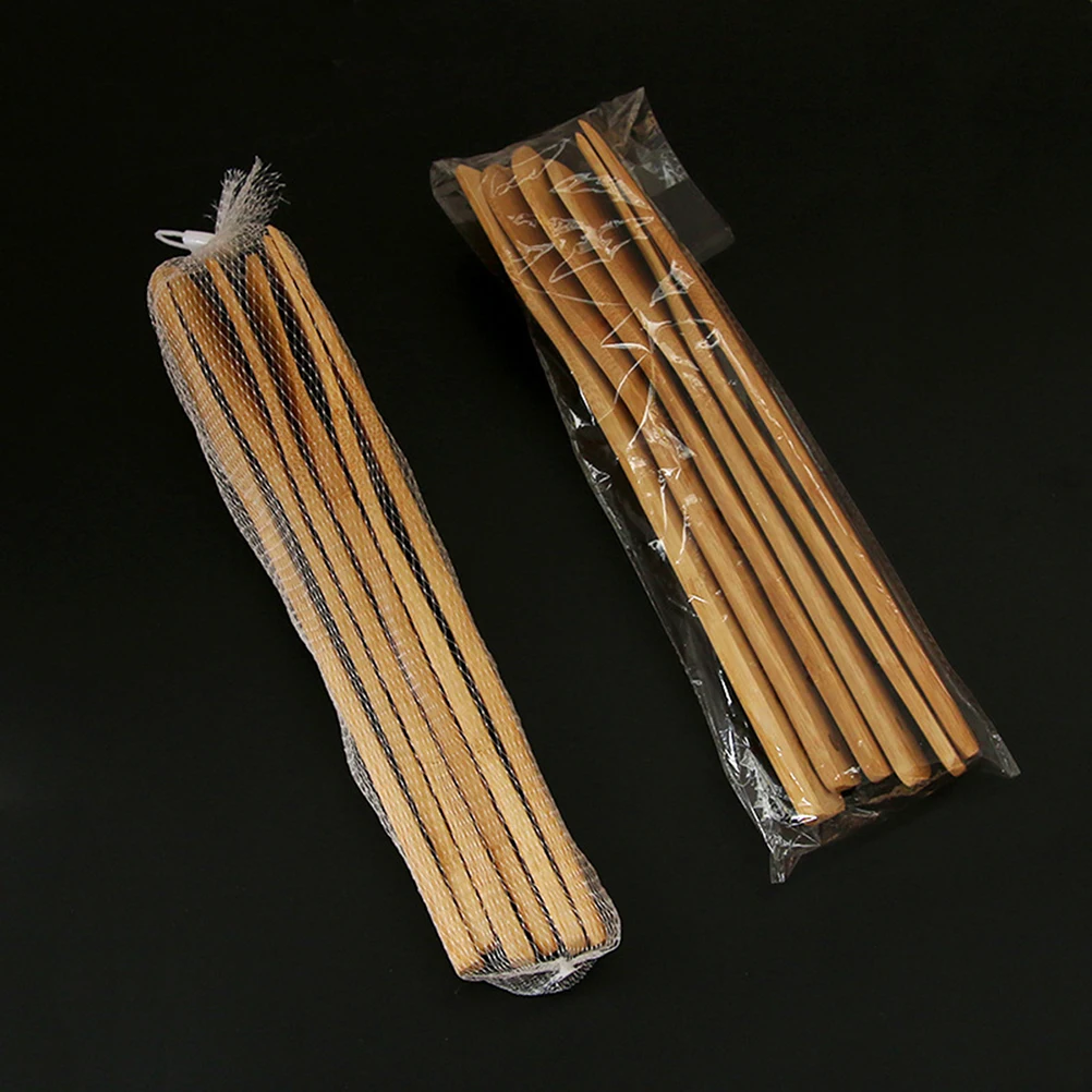 

6 pcs Bamboo Spoons Set Ecofriendly Kitchen Uncoated Spoons Tools Longlasting Cooking Utensils Healthy