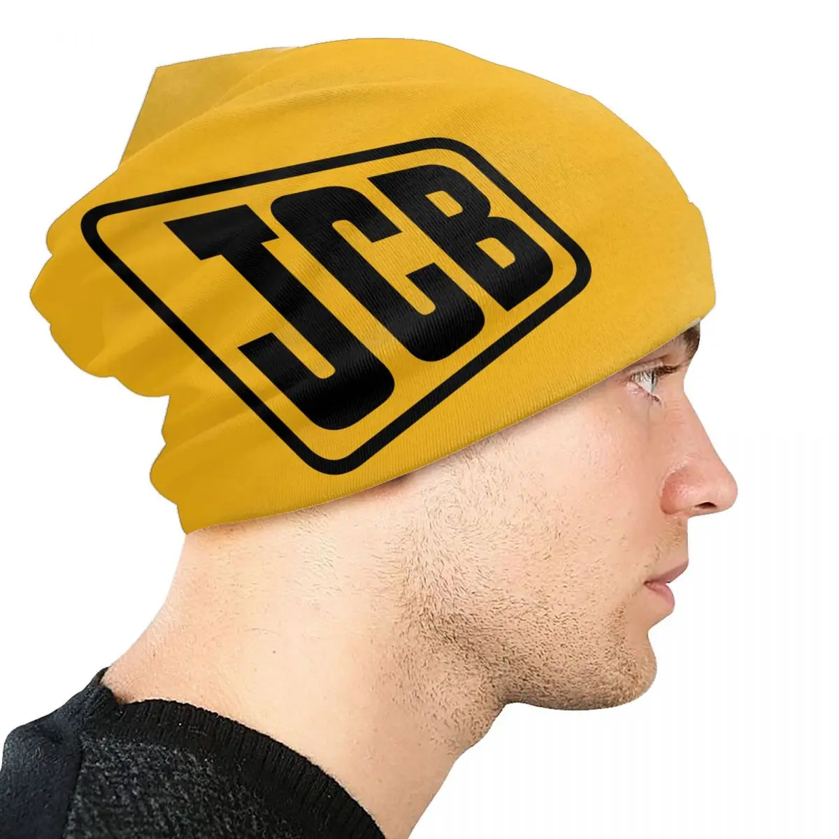 مخصص JCB بونيه قبعة محبوك قبعة الرجال النساء بارد للجنسين الشتاء الدافئ Skullies Beanies قبعات
