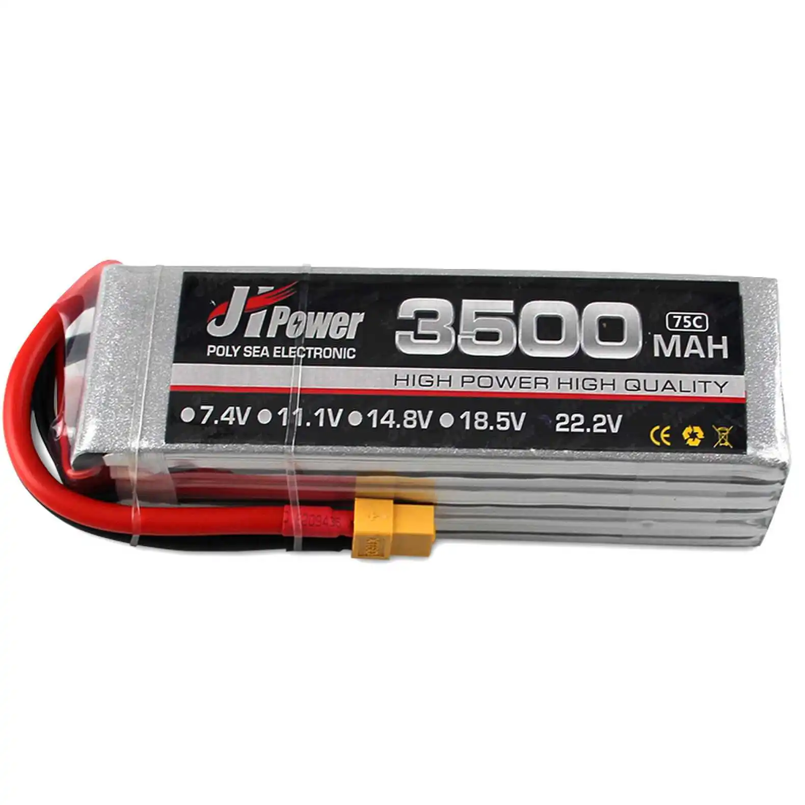 

JH Power 2S 3S 4S 5S 6S RC LiPo Battery 7,4 V 11,1 V 14,8 V 18,5 V 22,2 V 3500mAh 25C 35C 75C для радиоуправляемого автомобиля, вертолета, лодки, радиоуправляемого дрона