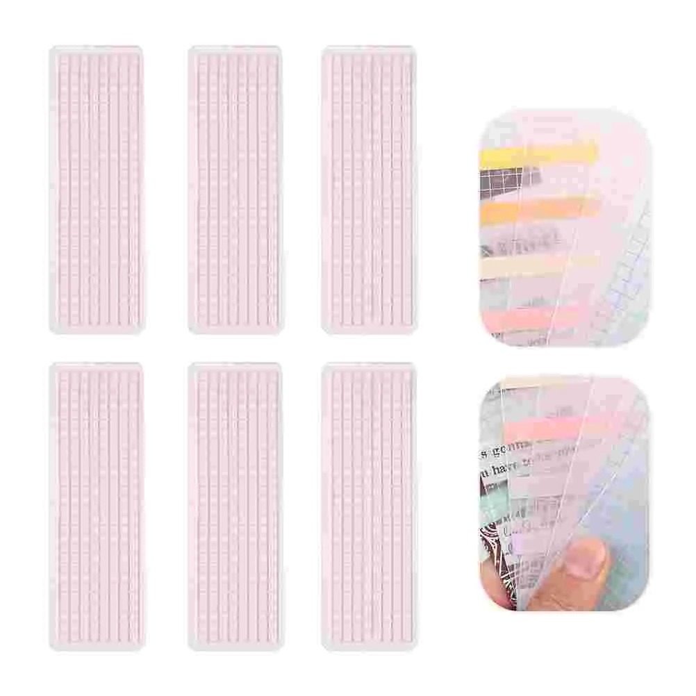 40 Pcs Decor Tape Dispenser Dispensers Boards Organizer Paper Sub-packing Pink Plastic Washi Cards Holder Office