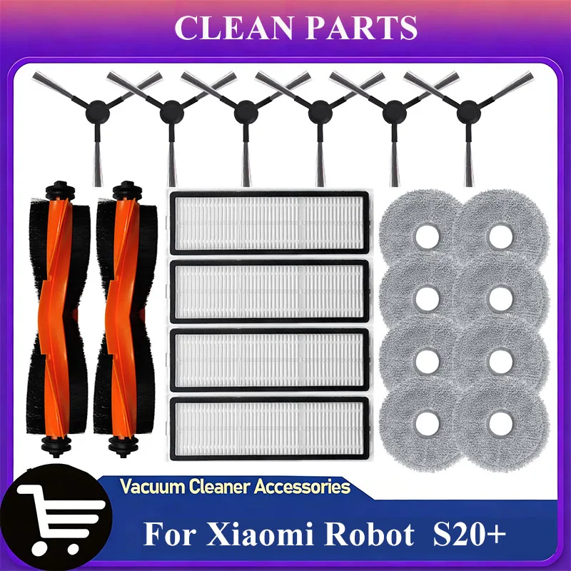 

Accessories For Xiaomi Robot Vacuum S20+ / S10 Plus / B108GL / B105 Robot Vacuum Cleaner Main Side Brush Hepa Filter Mop