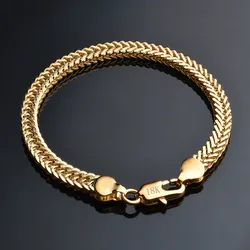 Bracelet Classique Brcorporelle en Or 18K, Bijoux pour Hommes et Femmes, 03, ix, Voyage, Meilleur Populaire, Expédition Rapide