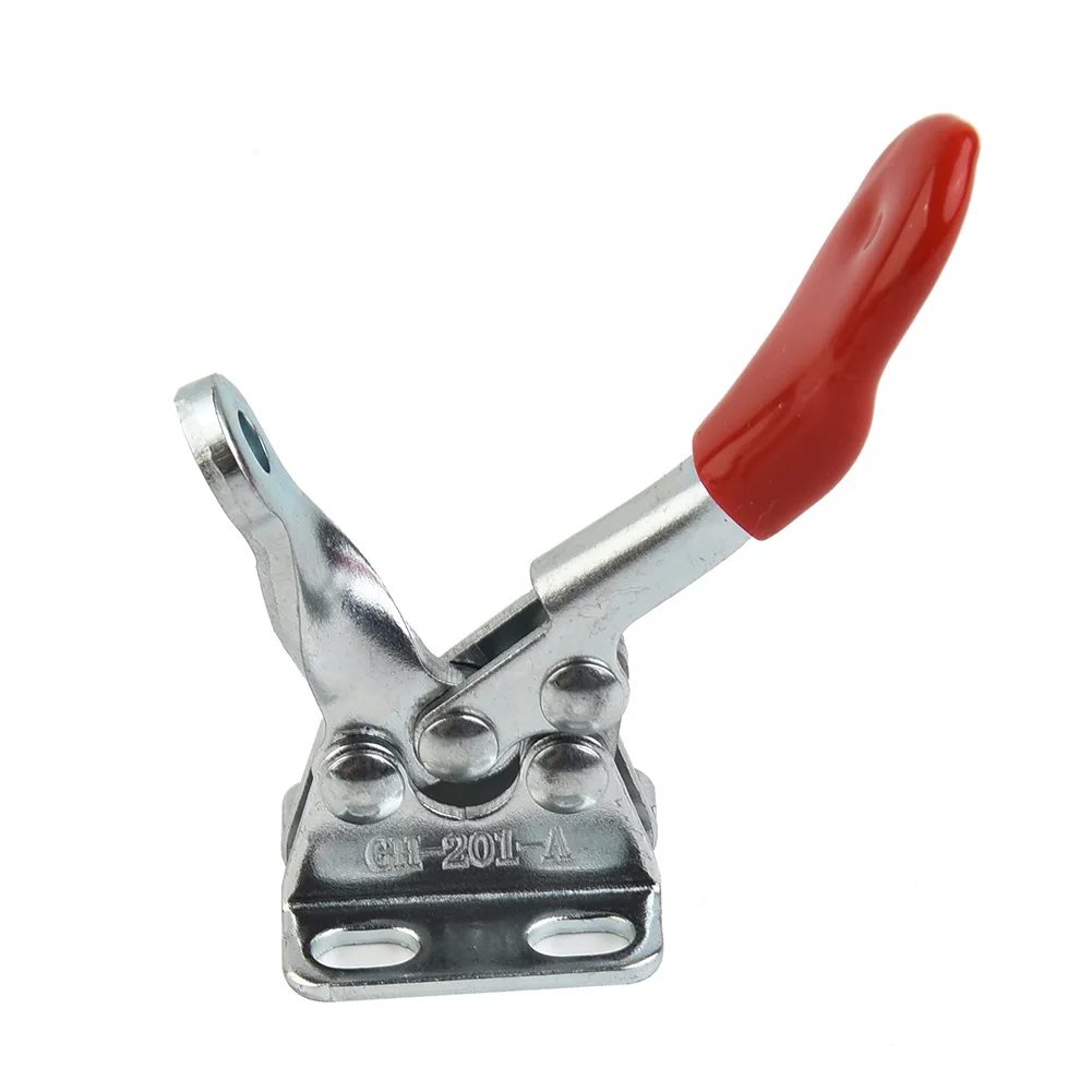 4pcs GH201A Horizontal Toggle Clamp Quick-Release Toggle Clamps Set 27KG Vertical Toggle Clamp Hand Clip Tool Heavy Duty Tool