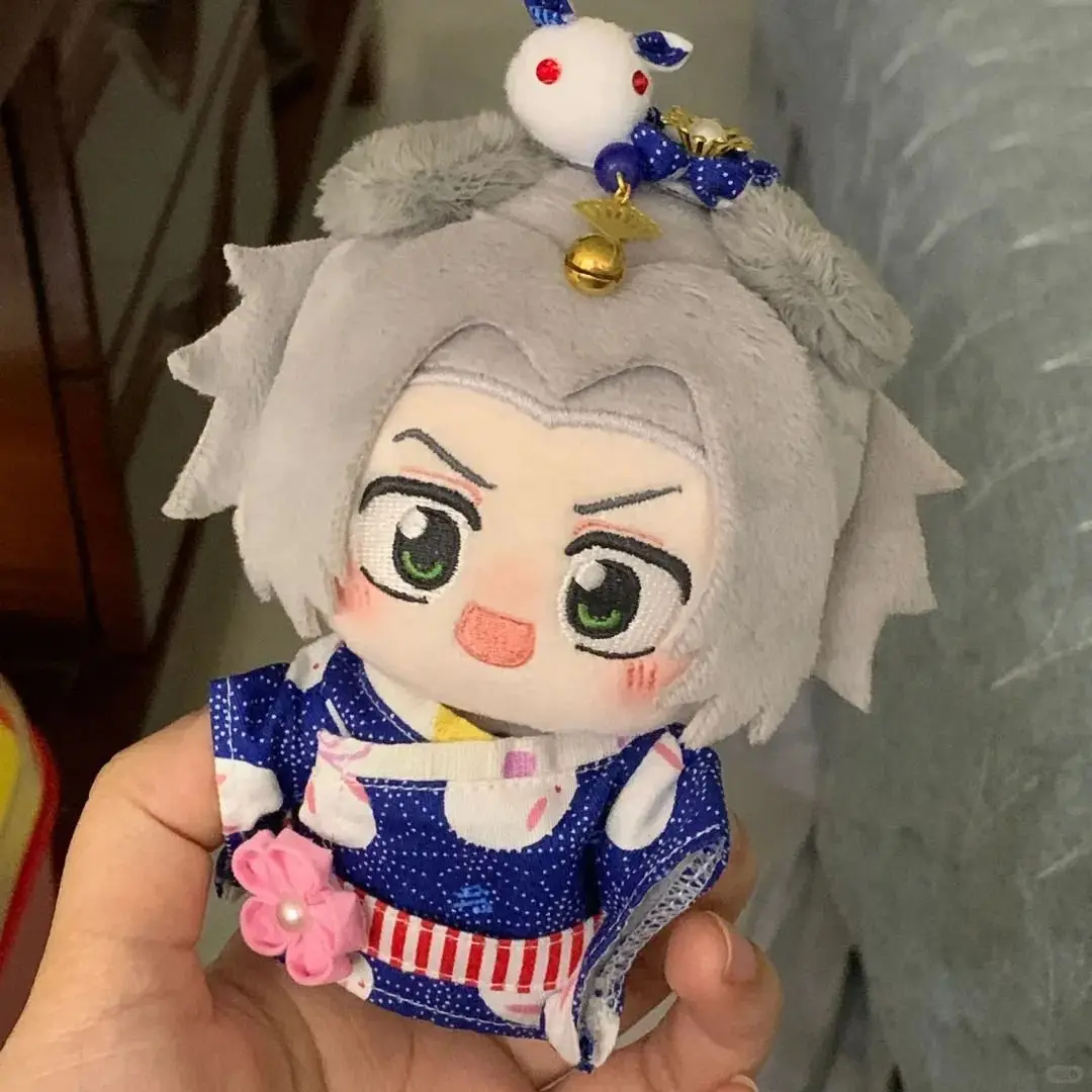 

Stuffed 10cm Game Anime Reborn! Character Profile: Gokudera Hayato Nunu Print Body Plush Doll Toy Soft Dress Up Cotton Kid Gift
