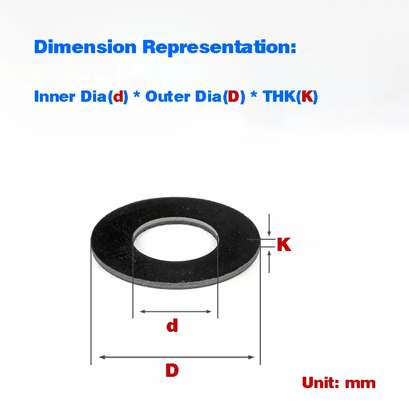 Insulating Gasket/Black Steel Paper Gasket/White Steel Paper Flat Gasket/Black White Steel Paper Wear-Resistant Gasket