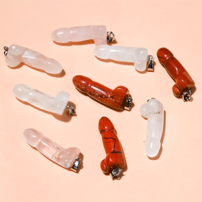 Totem Natural Stone Penis Figurine, Carved Dildos, Phallus Polished Quartz, Healing Crystal, Chakra Reiki Statue Decoration,