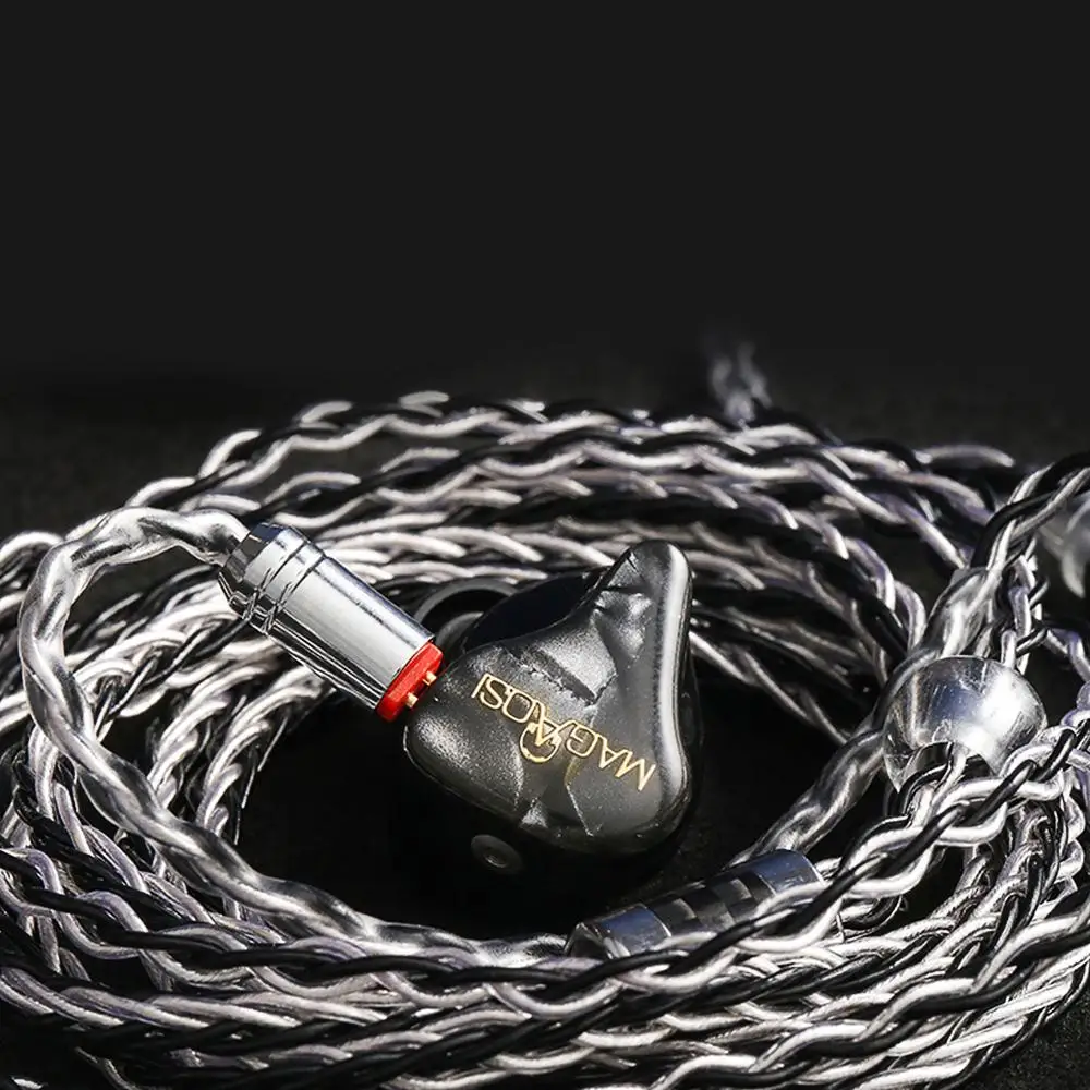 Magaosi-Écouteurs intra-auriculaires hybrides V3 2BA + 1esse triple pilote, oreillettes avec câble amovible, audiophile, musicien, IEM