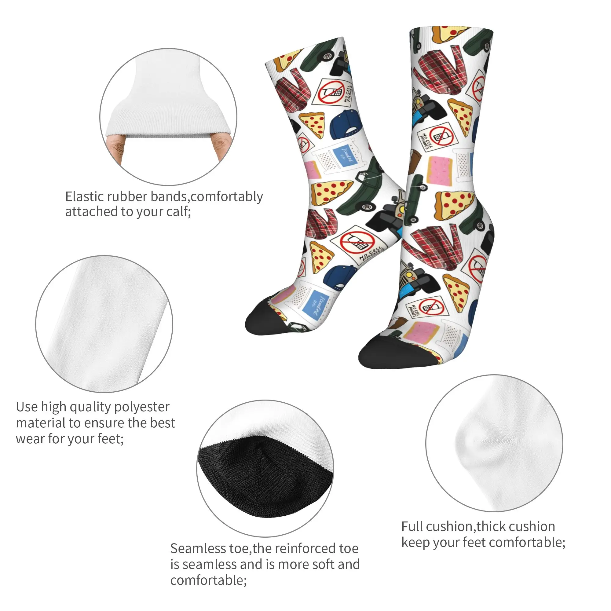 Зимние теплые забавные мужские и женские носки Gilmore Girls Luke Lorelai, нескользящие баскетбольные носки,