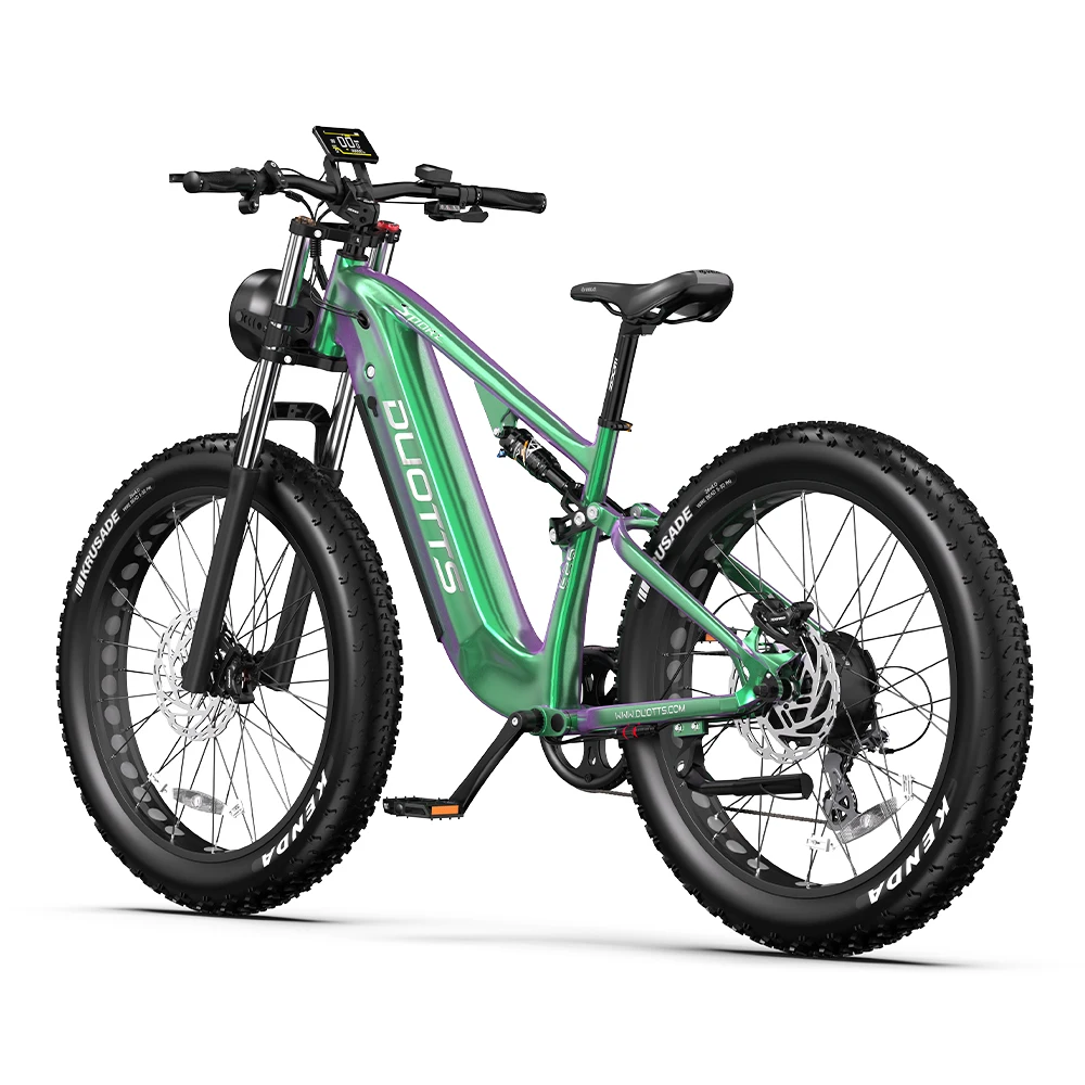 Duotts E26 Elektro-Mountainbike, 750W Motor & 48V20Ah Lithium-Akku, 26×4,0 Fatbike-Reifen, bis zu 120km Reichweite & 55km/h Geschwindigkeit, App-Steuerung