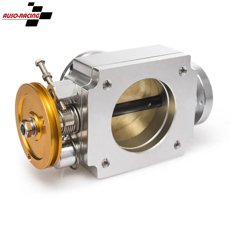 

Universal90mmThrottle gate Modified Intake Throttle Valve Aluminum Alloy Mechanical Throttle Gate 90mm 100mm