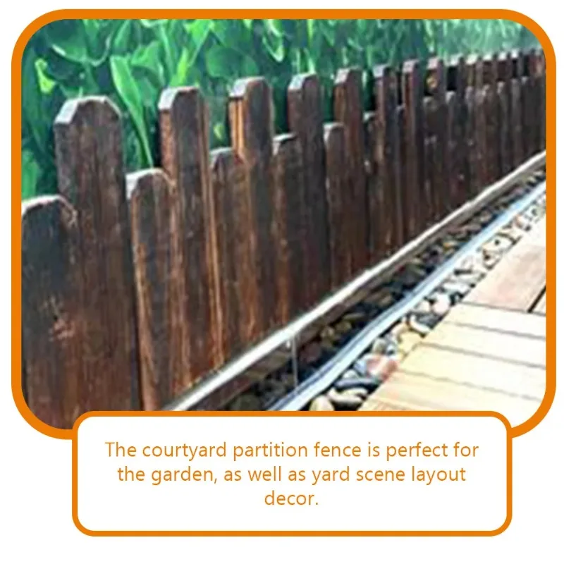 

Vegetable Field Fence Edging for Garden Gardening Decorative Wood Landscape Courtyard Border Picket