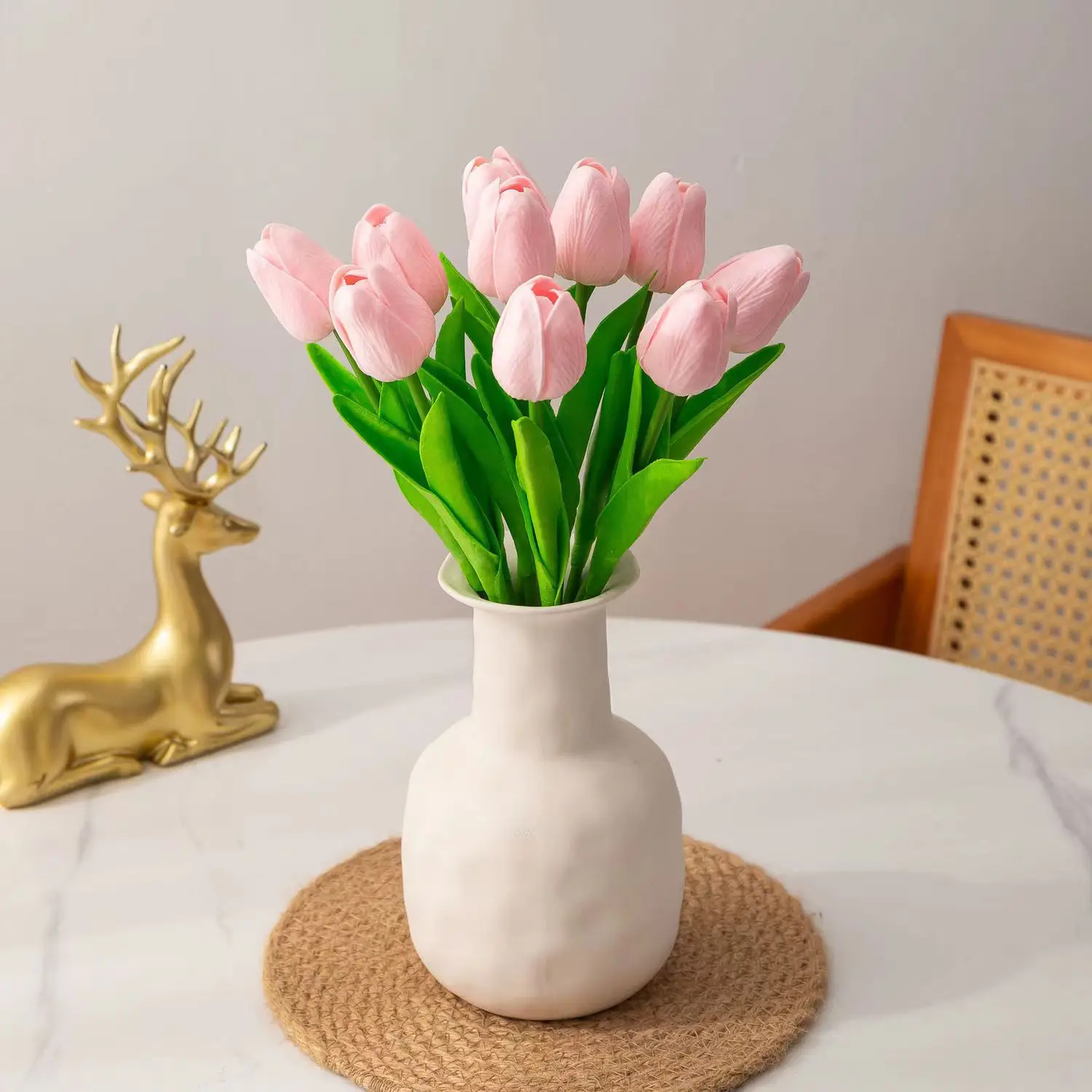 

1Pcs Artificial Flowers Real Touch Tulips Wedding Garden Home Decor Simulation Fake Flower Bouquet Party Hotel Diy Decorate